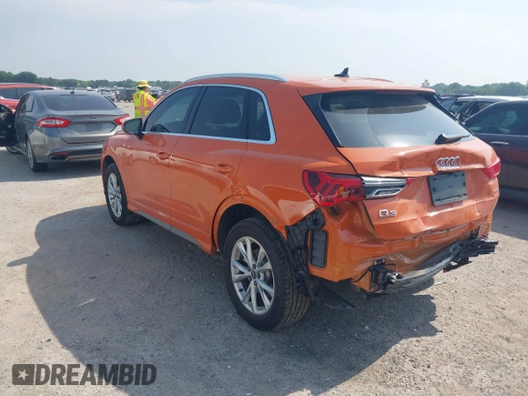 2024 Audi Q3 S line Premium Plus with VIN WA1EECF36R1092050, listed as a IAAI auction lot 42323941 with 12,193 mi miles and . Bid and sale history available at DreamBid. Image 3.
