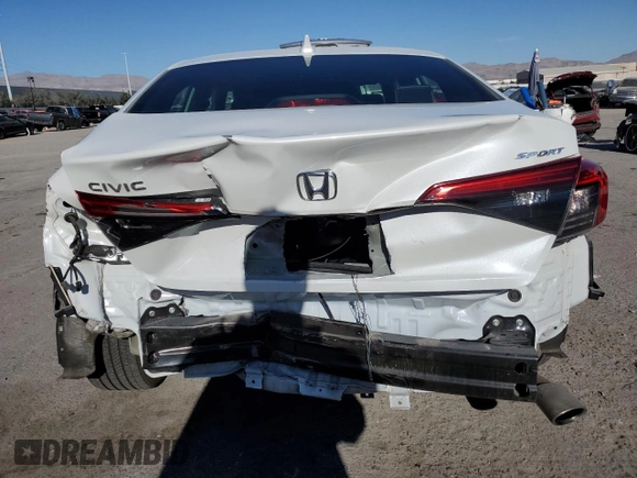 2023 Honda Civic Sedan Sport with VIN 2HGFE2F55PH520308, listed as a Copart auction lot 86325404 with 10,170 mi miles and Salvage Title. Bid and sale history available at carsss.com. Image 6.