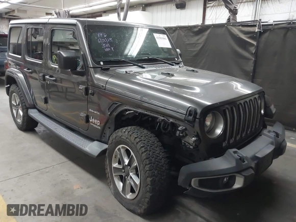 2019 Jeep Wrangler Unlimited Sahara с VIN 1C4HJXEN8KW588369, выставлен на аукционе IAAI как лот 42581061 с пробегом 90 710 миль миль и . История ставок и продаж доступна на DreamBid. Изображение 1.
