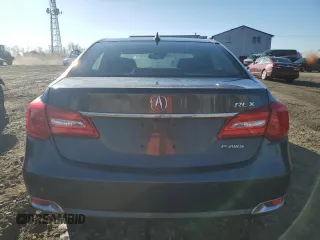 2014 Acura RLX Advance Pkg with VIN JH4KC1F91EC006406, listed as a Copart auction lot 45450345 with 187,089 mi miles and Salvage Title. Bid and sale history available at carsss.com. Image 6.