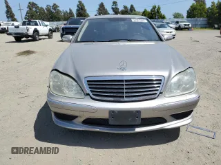 2005 Mercedes-Benz S-Class 5.0L with VIN WDBNG75J15A444130, listed as a Copart auction lot 54367505 with 168,855 mi miles and Clean Title. Bid and sale history available at carsss.com. Image 5.