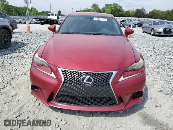 2014 Lexus IS 250 z VIN JTHBF1D27E5002555, wystawiony jako Copart lot #54317715 z przebiegiem 211 277 mil mil oraz Szkoda całkowita • Salvage title. Historia ofert i sprzedaży dostępna na DreamBid. Obrazek 5.