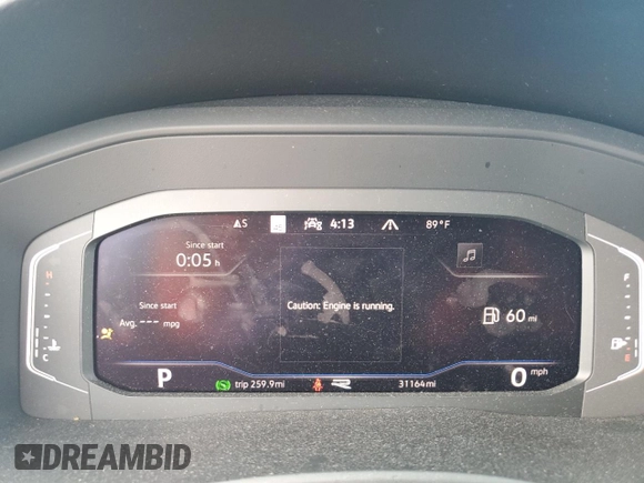 2023 Volkswagen Atlas SEL Premium R-Line with VIN 1V2FR2CA4PC520760, listed as a Copart auction lot 71956294 with 31,164 mi miles and Salvage title. Bid and sale history available at DreamBid. Image 9.