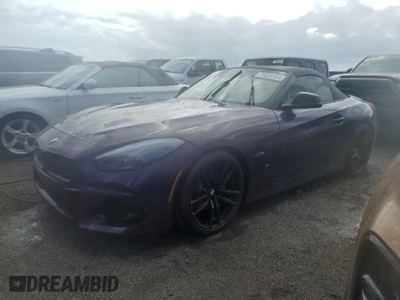 2023 BMW Z4 sDrive30i with VIN WBAHF3C01PWY11695, listed as a Copart auction lot 74520164 with 0 mi miles and Non Repairable. Bid and sale history available at carsss.com. Image 1.