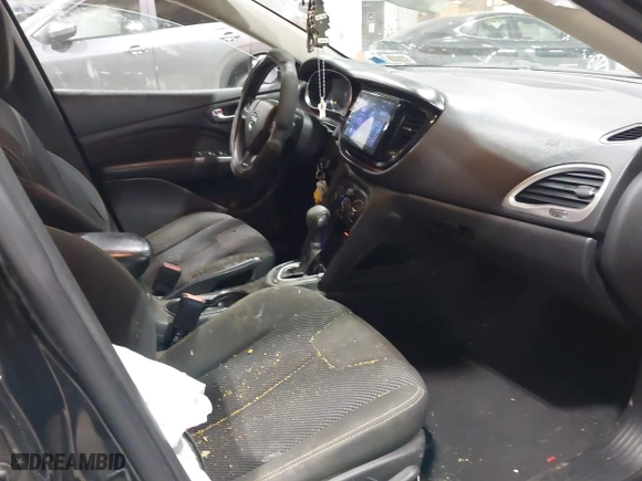 2016 Dodge Dart SXT with VIN 1C3CDFBB3GD529355, listed as a IAAI auction lot 41673363 with 172,900 mi miles. Bid and sale history available at carsss.com. Image 5.