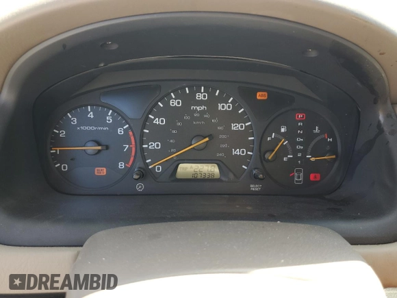 1998 Honda Accord EX z VIN 1HGCG1658WA065894, wystawiony jako Copart lot #59584635 z przebiegiem 107 338 mil mil oraz Szkoda całkowita • Salvage title. Historia ofert i sprzedaży dostępna na DreamBid. Obrazek 9.