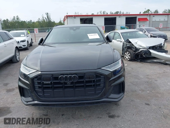 2022 Audi Q8 Premium Plus with VIN WA1EVBF18ND007050, listed as a IAAI auction lot 41863552 with 18,523 mi miles. Bid and sale history available at carsss.com. Image 12.