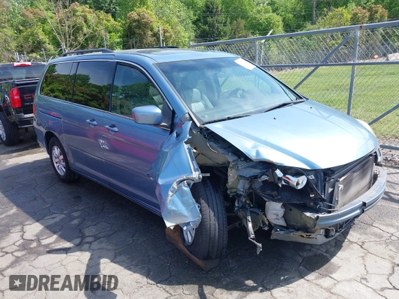 2008 Honda Odyssey EX-L with VIN 5FNRL38758B021134, listed as a IAAI auction lot 42097387 with 155,355 mi miles and . Bid and sale history available at DreamBid. Image 1.