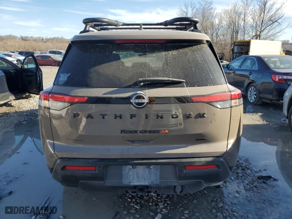 2024 Nissan Pathfinder Rock Creek with VIN 5N1DR3BD4RC214800, listed as a Copart auction lot 42852915 with 105,824 mi miles and Salvage Title. Bid and sale history available at carsss.com. Image 6.