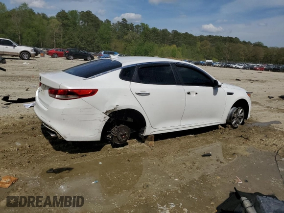 2016 Kia Optima LX z VIN KNAGT4L3XG5095261, wystawiony jako Copart lot #54756295 z przebiegiem 163 125 mil mil oraz Szkoda całkowita • Salvage title. Historia ofert i sprzedaży dostępna na DreamBid. Obrazek 3.