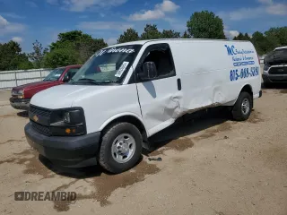 2017 Chevrolet Express Cargo with VIN 1GCZGHFG4H1307974, listed as a Copart auction lot 56925625 with 146,424 mi miles and Salvage title. Bid and sale history available at DreamBid. Image 1.