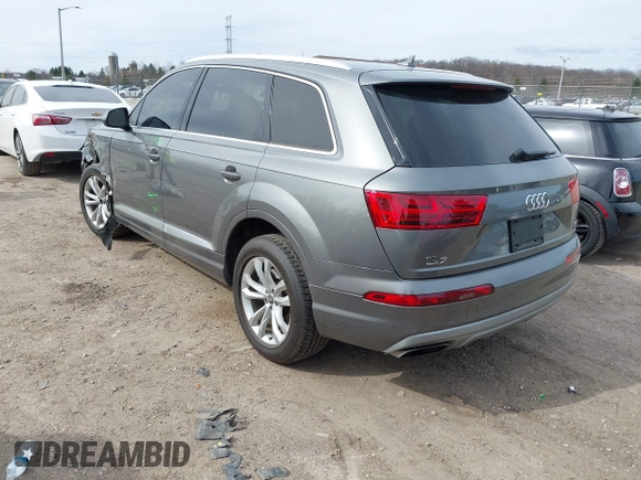 2017 Audi Q7 Premium Plus with VIN WA1LAAF76HD042448, listed as a IAAI auction lot 42030033 with 97,540 mi miles. Bid and sale history available at carsss.com. Image 3.