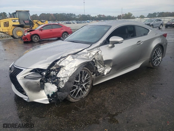 2015 Lexus RC 350 with VIN JTHHE5BC5F5007738, listed as a Copart auction lot 79508924 with 55,098 mi miles and Salvage Title. Bid and sale history available at carsss.com. Image 1.