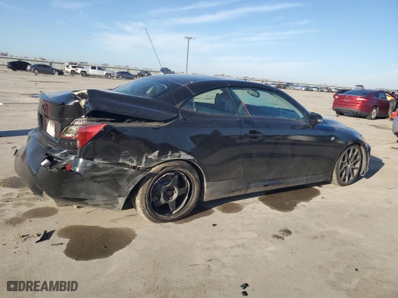 2011 Lexus IS 350C with VIN JTHFE2C25B2506210, listed as a Copart auction lot 87057674 with 152,981 mi miles and Salvage Title. Bid and sale history available at carsss.com. Image 3.