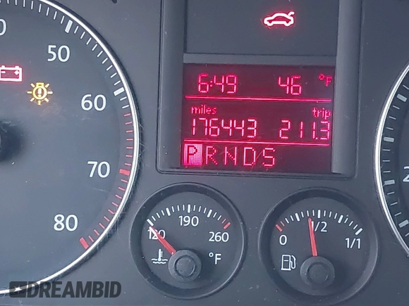 2009 Volkswagen Jetta SE с VIN 3VWRZ71K29M065039, выставлен на аукционе IAAI как лот 41767525 с пробегом 176 443 миль миль и . История ставок и продаж доступна на DreamBid. Изображение 15.