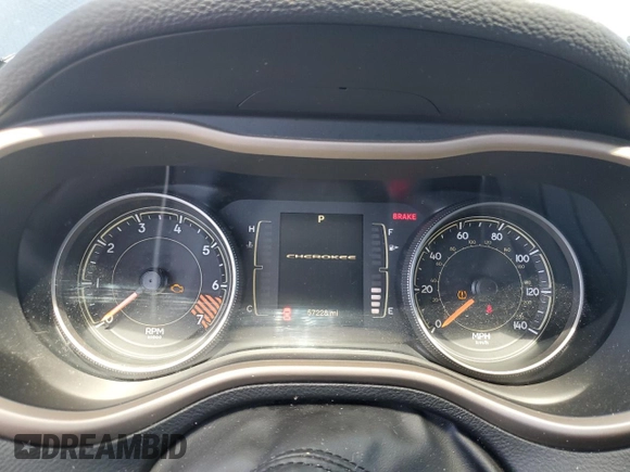 2015 Jeep Cherokee Sport with VIN 1C4PJMAB6FW605892, listed as a Copart auction lot 48430585 with 57,228 mi miles and Non Repairable. Bid and sale history available at carsss.com. Image 9.