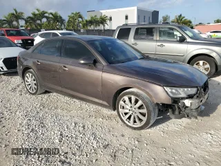 2017 Audi A4 Premium with VIN WAUGNAF44HN011207, listed as a Copart auction lot 50888385 with 110,237 mi miles and Salvage Title. Bid and sale history available at carsss.com. Image 4.