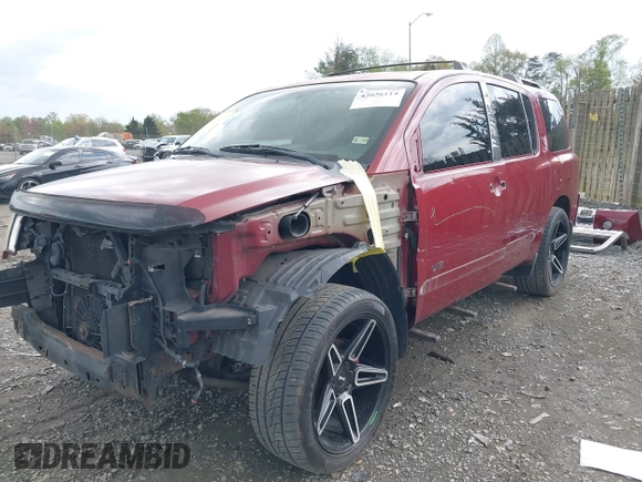 2005 Nissan Armada SE z VIN 5N1AA08B35N728697, wystawiony jako IAAI lot #42026114 z przebiegiem 107 823 mil mil oraz . Historia ofert i sprzedaży dostępna na DreamBid. Obrazek 2.