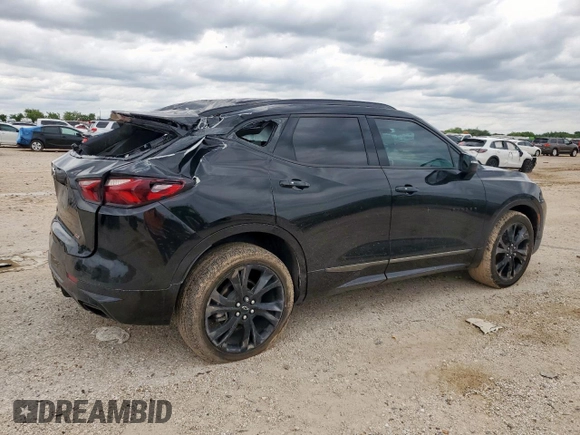 2020 Chevrolet Blazer RS with VIN 3GNKBERS2LS625282, listed as a Copart auction lot 58732775 with 79,972 mi miles and Salvage title. Bid and sale history available at DreamBid. Image 3.