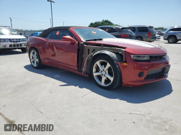 2015 Chevrolet Camaro LT with VIN 2G1FF3D39F9297369, listed as a Copart auction lot 53297695 with 105,471 mi miles and Salvage Title. Bid and sale history available at carsss.com. Image 4.