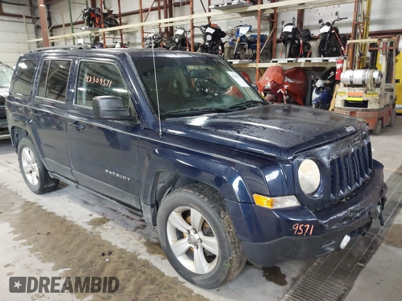 2014 Jeep Patriot Latitude z VIN 1C4NJRFB0ED730765, wystawiony jako IAAI lot #42309571 z przebiegiem 218 577 mil mil oraz . Historia ofert i sprzedaży dostępna na DreamBid. Obrazek 1.