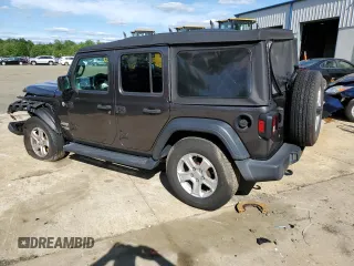 2018 Jeep Wrangler Unlimited Sport S with VIN 1C4HJXDG9JW273212, listed as a Copart auction lot 57762035 with 79,678 mi miles and Salvage title. Bid and sale history available at DreamBid. Image 2.