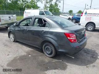 2017 Chevrolet Sonic LT with VIN 1G1JD5SBXH4102715, listed as a IAAI auction lot 42095143 with 109,659 mi miles. Bid and sale history available at carsss.com. Image 3.