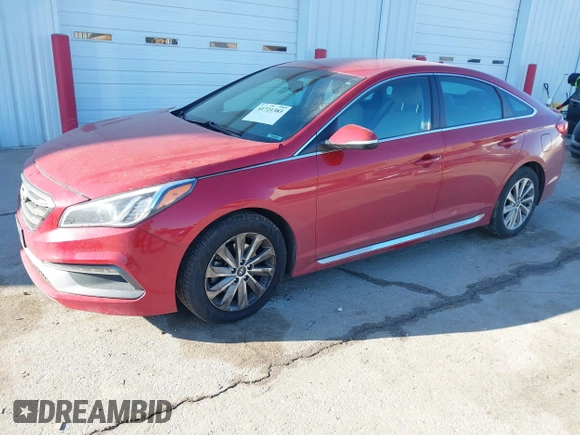 2017 Hyundai Sonata Sport with VIN 5NPE34AF4HH535628, listed as a IAAI auction lot 41721383 with 75,836 mi miles. Bid and sale history available at carsss.com. Image 18.