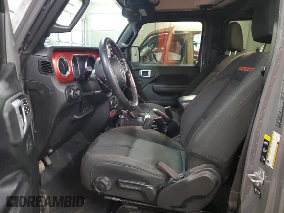 2021 Jeep Gladiator Rubicon с VIN 1C6JJTBM5ML541530, выставлен на аукционе Copart как лот 82661554 с пробегом 55 539 миль миль и Списание • Salvage title. История ставок и продаж доступна на DreamBid. Изображение 7.
