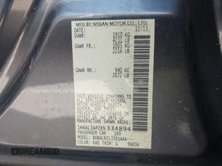 2014 Nissan Altima S with VIN 1N4AL3AP2EN334894, listed as a IAAI auction lot 41761285 with 138,636 mi miles and . Bid and sale history available at carsss.com. Image 9.