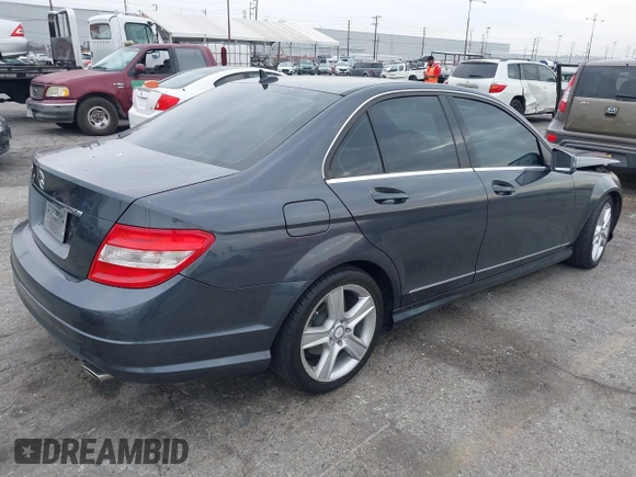 2011 Mercedes-Benz C-Class C 300 Sport with VIN WDDGF5EB5BR133393, listed as a IAAI auction lot 41712905 with 146,428 mi miles. Bid and sale history available at carsss.com. Image 4.