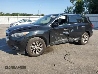 2013 Infiniti JX35 with VIN 5N1AL0MM9DC313959, listed as a Copart auction lot 64999564 with 183,465 mi miles and Salvage Title. Bid and sale history available at carsss.com. Image 1.