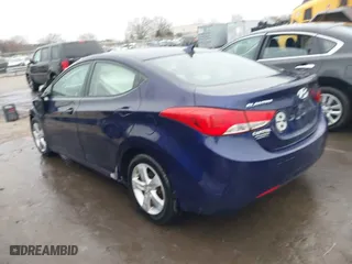 2013 Hyundai Elantra Limited PZEV with VIN 5NPDH4AE4DH274970, listed as a IAAI auction lot 41516122 with 1 mi miles. Bid and sale history available at carsss.com. Image 3.