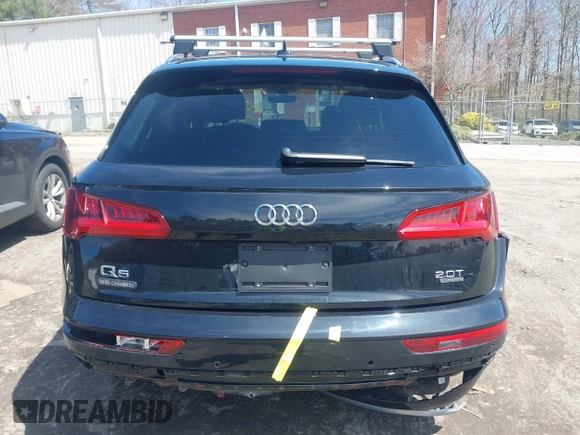 2018 Audi Q5 Premium Plus with VIN WA1BNAFY9J2141646, listed as a IAAI auction lot 41996459 with 55,311 mi miles. Bid and sale history available at carsss.com. Image 16.
