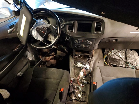 2020 Dodge Charger Police with VIN 2C3CDXKT2LH235215, listed as a Copart auction lot 87822215 with 0 mi miles and Salvage Title. Bid and sale history available at carsss.com. Image 8.