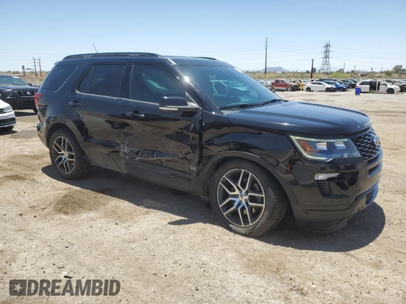 2018 Ford Explorer Sport с VIN 1FM5K8GT7JGB79558, выставлен на аукционе Copart как лот 60913215 с пробегом 136 168 миль миль и Списание • Salvage title. История ставок и продаж доступна на DreamBid. Изображение 4.