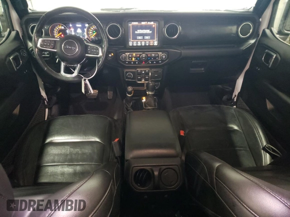 2022 Jeep Wrangler Unlimited Sahara with VIN 1C4HJXEG7NW172299, listed as a Copart auction lot 43535965 with 19,709 mi miles and Salvage Title. Bid and sale history available at DreamBid. Image 8.