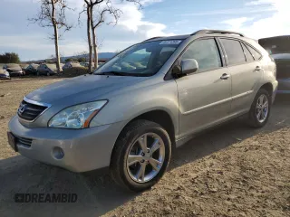 2007 Lexus RX 400h with VIN JTJGW31U272001128, listed as a Copart auction lot 46721265 with 142,202 mi miles and Clean Title. Bid and sale history available at DreamBid. Image 1.