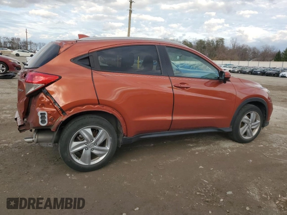 2020 Honda HR-V EX with VIN 3CZRU6H53LM724355, listed as a Copart auction lot 85762684 with 35,658 mi miles and Salvage Title. Bid and sale history available at carsss.com. Image 3.