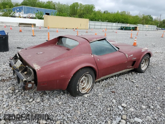 1975 Chevrolet Corvette z VIN 1Z37T5S438077, wystawiony jako Copart lot #56787605 z przebiegiem Nie podano mil oraz Czysty tytuł • Clean title. Historia ofert i sprzedaży dostępna na DreamBid. Obrazek 3.
