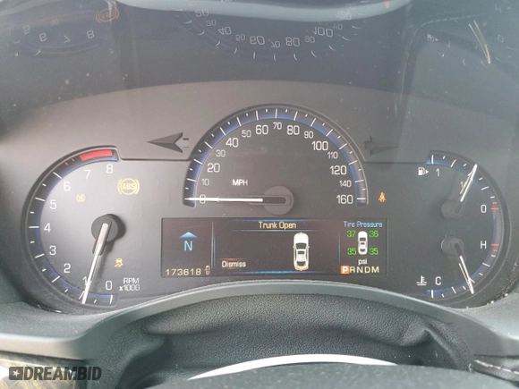 2015 Cadillac ATS Coupe Standard RWD with VIN 1G6AA1RX4F0115963, listed as a Copart auction lot 47489385 with 173,618 mi miles and Salvage Title. Bid and sale history available at carsss.com. Image 9.
