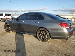 2018 Mercedes-Benz E-Class AMG E 43 with VIN WDDZF6EB0JA480965, listed as a Copart auction lot 44770455 with 48,370 mi miles and Salvage Title. Bid and sale history available at carsss.com. Image 2.