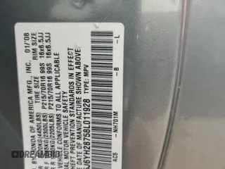 2008 Honda Element EX z VIN 5J6YH28758L011928, wystawiony jako Copart lot #79735204 z przebiegiem 198 311 mil mil oraz Szkoda całkowita • Salvage title. Historia ofert i sprzedaży dostępna na DreamBid. Obrazek 14.