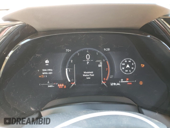 2025 Lexus RX 350 with VIN 2T2BAMCA3SC097099, listed as a Copart auction lot 54710035 with 3,483 mi miles and Salvage title. Bid and sale history available at DreamBid. Image 9.