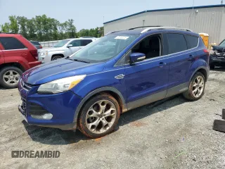 2013 Ford Escape Titanium with VIN 1FMCU0J94DUC18516, listed as a Copart auction lot 59149275 with 88,734 mi miles and Salvage title. Bid and sale history available at DreamBid. Image 1.