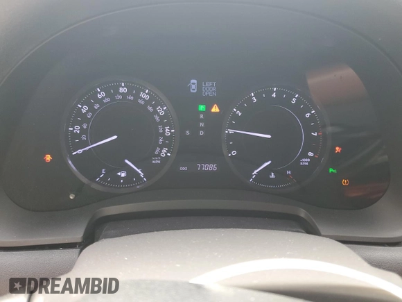 2014 Lexus IS 350 C with VIN JTHFE2C21E2510968, listed as a Copart auction lot 57587795 with 77,086 mi miles and Salvage title. Bid and sale history available at DreamBid. Image 9.