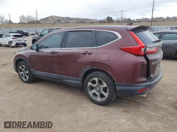 2017 Honda CR-V EX with VIN 2HKRW2H51HH638225, listed as a Copart auction lot 49729385 with 134,989 mi miles and Salvage Title. Bid and sale history available at carsss.com. Image 2.