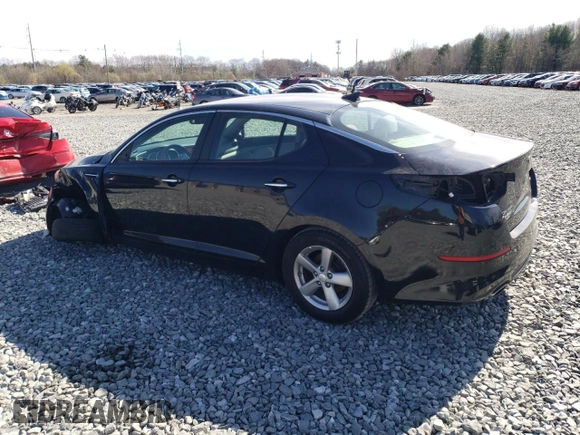 2014 Kia Optima LX with VIN 5XXGM4A70EG301900, listed as a Copart auction lot 53059105 with 109,194 mi miles and Non repairable. Bid and sale history available at DreamBid. Image 2.