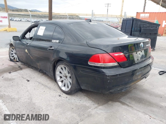 2006 BMW 7 Series 750Li with VIN WBAHN83556DT35408, listed as a IAAI auction lot 42055618 with Not Provided miles and . Bid and sale history available at carsss.com. Image 3.