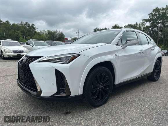 2022 Lexus UX 250h F Sport with VIN JTHR9JBH5N2060372, listed as a IAAI auction lot 42521654 with 110,619 mi miles and . Bid and sale history available at DreamBid. Image 2.